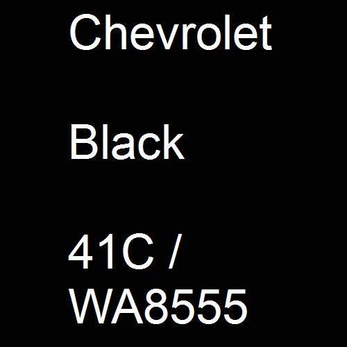 Chevrolet, Black, 41C / WA8555.